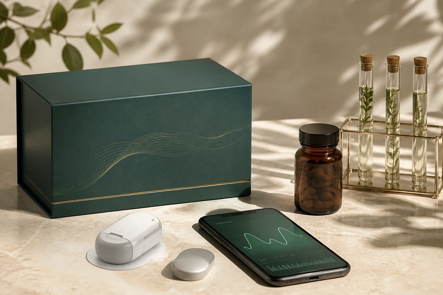 Concept health kit and wellness imagery